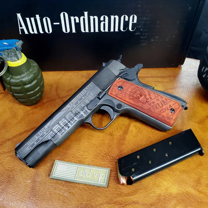 Auto Ordnance Trump Engraved 1911A1 "Save America" .45ACP Webinar - 1