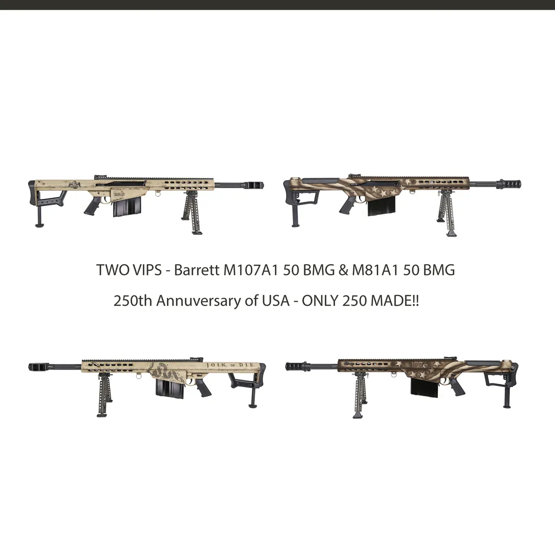 Barrett 250th Anniversary M107A1 & M82A1 50BMG 2 VIP Webinar