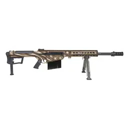 Barrett M107A1 250th Anniversary .50 BMG Semi-Auto Rifle 20in Fluted Barrel FDE American 1776 Flag Cerakote 10rd w Tomahawk Coin Case Bipod Monopod Webinar - 2