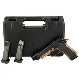 Beretta 80X Cheetah Tactical Urban .380 ACP Compact DA/SA Pistol 4.4in Threaded Barrel Compensator Fiber Optic Sights 15rd Black Slide Bronze Frame Webinar - 2