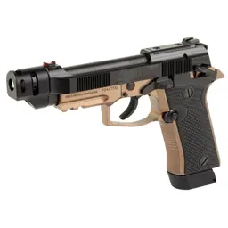 Beretta 80X Cheetah Tactical Urban .380 ACP Compact DA/SA Pistol 4.4in Threaded Barrel Compensator Fiber Optic Sights 15rd Black Slide Bronze Frame Webinar - 4