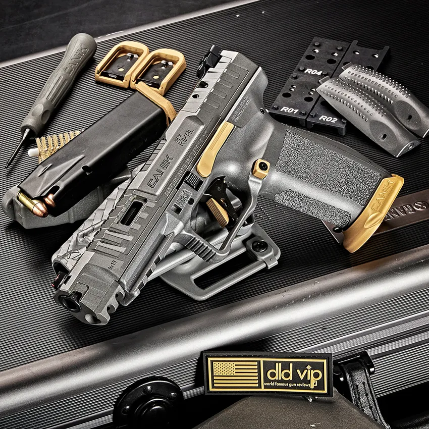 Canik SFX Rival 9mm 5" OR Gray/Gold Webinar
