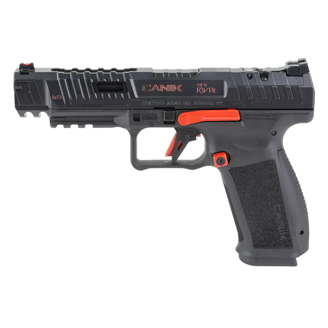 CANIK SFX Rival Red 9mm 5" 18RD MO3 Semi-Auto Pistol with Optic, 2 Magazines, Fiber Sights Webinar
