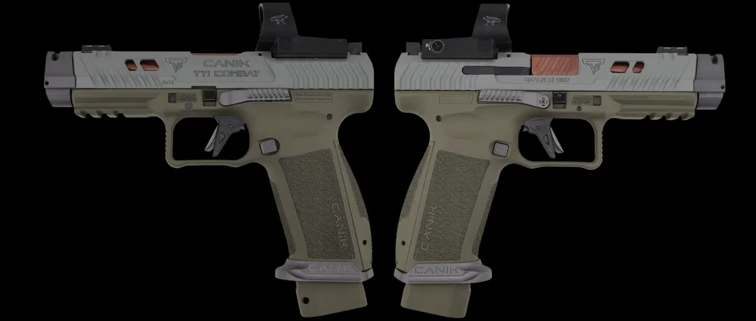 CANIK TTI COMBAT SMOKE ODGREEN W/MECANIK OPTIC 9MM PISTOL 4.6" 2-18RD Webinar