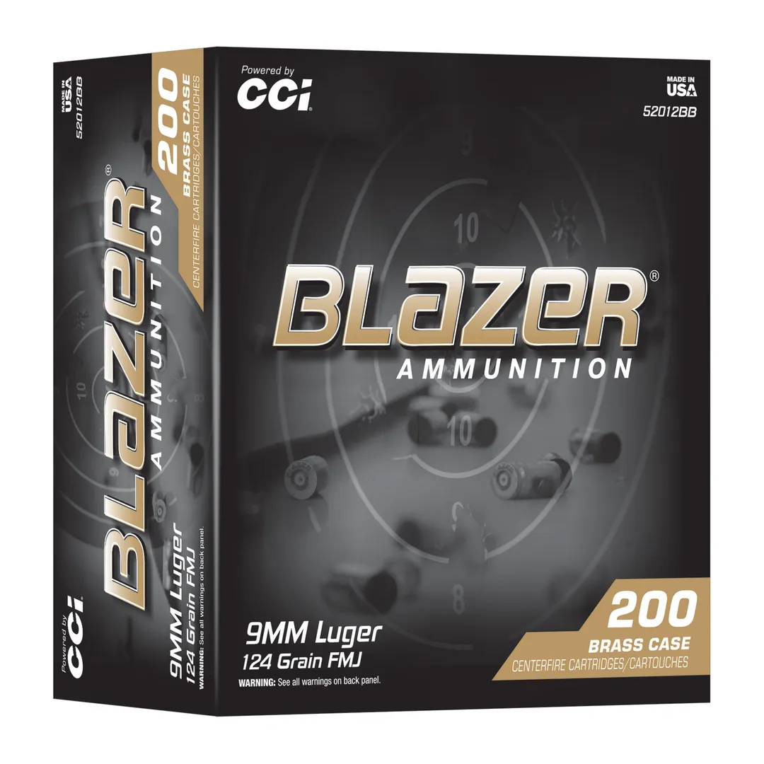 CCI Blazer Brass 9mm 124 Grain FMJ Ammo 1,000 Round Case Webinar