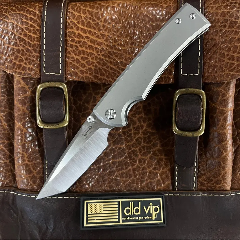 Chaves Ultramar Liberation 229 Satin Tanto Compound Grind Stonewash Titanium Handle 229/LT/SWTI/BF W - 1