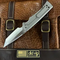 Chaves Ultramar Liberation 229 Satin Tanto Compound Grind Stonewash Titanium Handle 229/LT/SWTI/BF W - 2