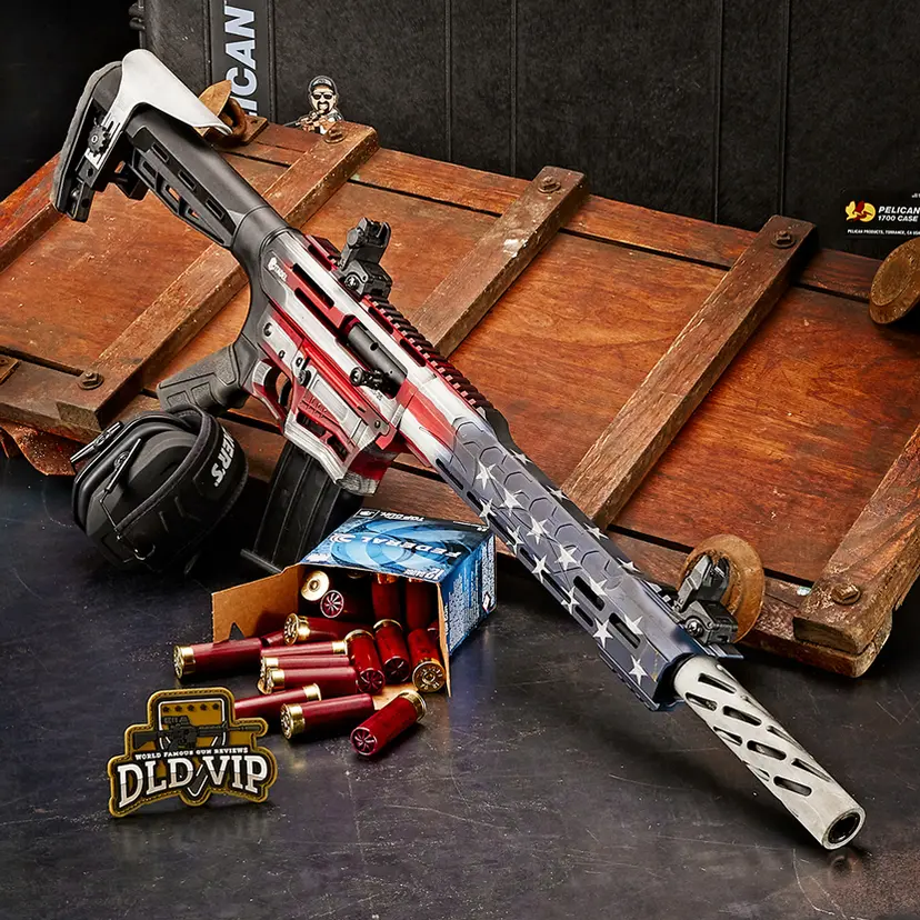 Citadel Boss-25 12Ga 18.75" w/ Choke Set RWB Flag Cerakote Webinar - 1