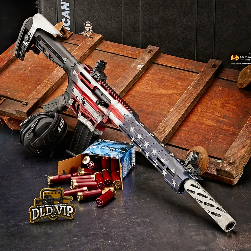 Citadel Boss-25 12Ga 18.75" w/ Choke Set RWB Flag Cerakote Webinar