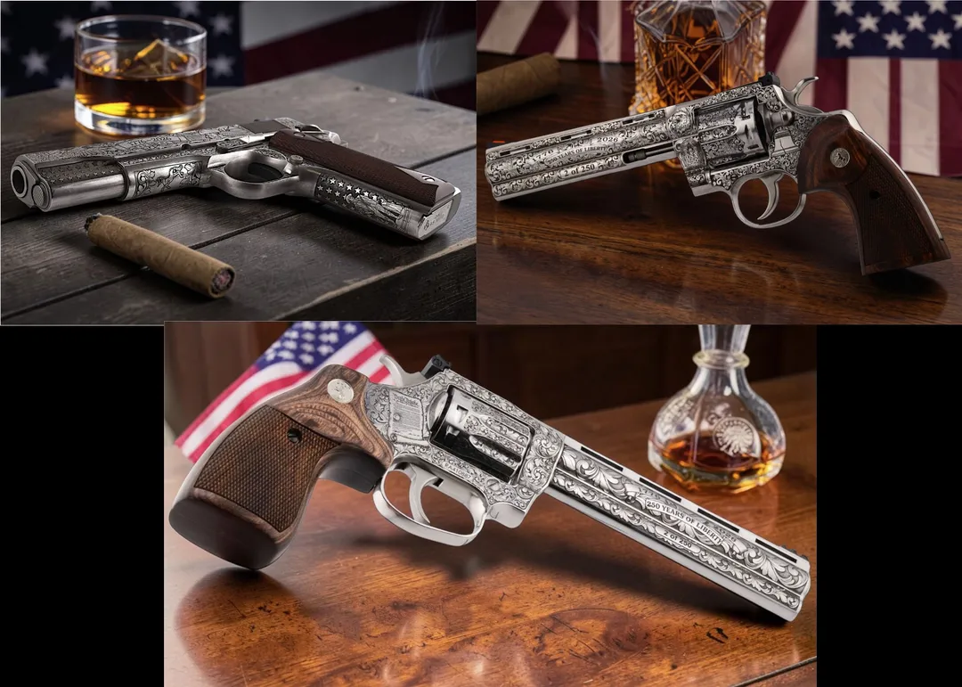 Colt America 250th Anniversary 3 Gun Set Sequentially Numbered #of/250 Webinar