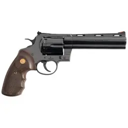 Colt Anaconda .44 Rem Mag 6in DA/SA Revolver 6-Round Blued Steel Frame, Walnut Target Grips Webinar - 2