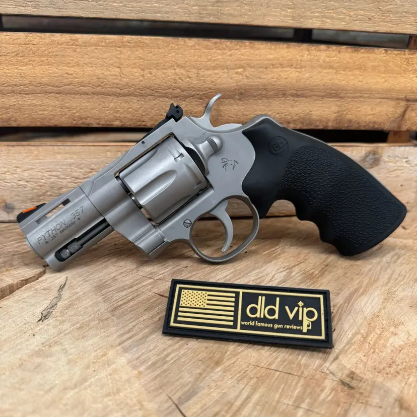 Colt Python .357Mag 2.5" DASA SS Hogue Grip Webinar - 1