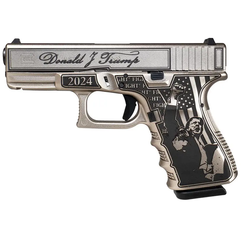 Custom "Trump Fight" Handgun Glock 19 Gen 3 9mm Webinar - 1