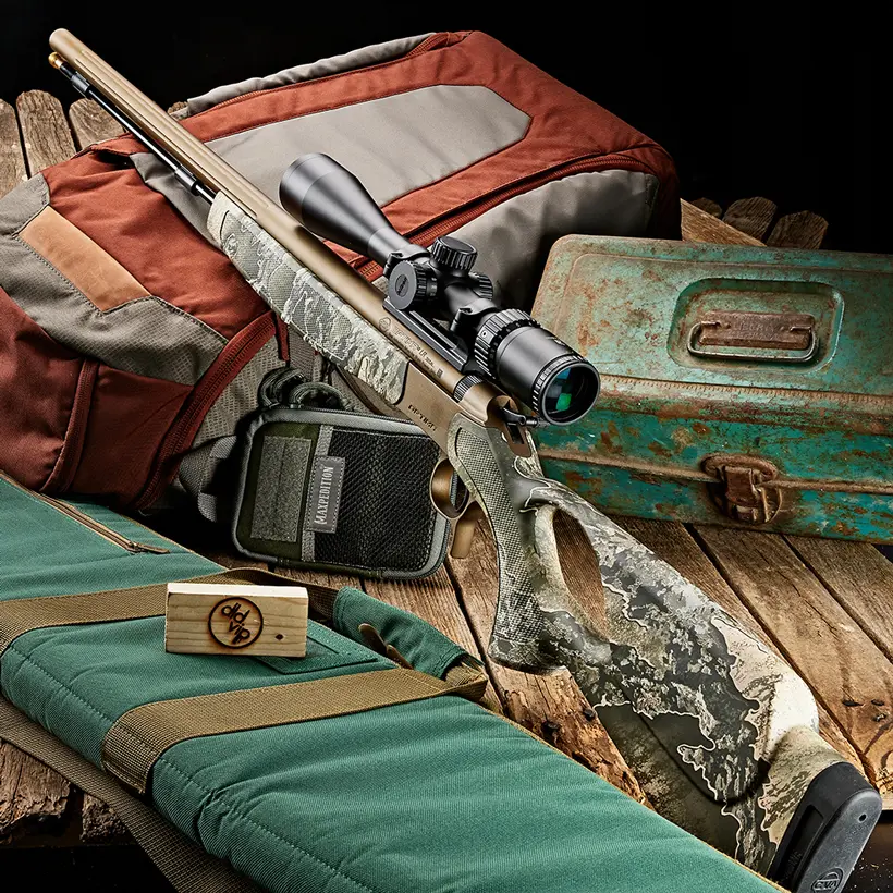 CVA Optima V2 LR .50Cal Realtree Escape/Brown Cerakote w/ Nikon 4-16x42 Webinar - 1