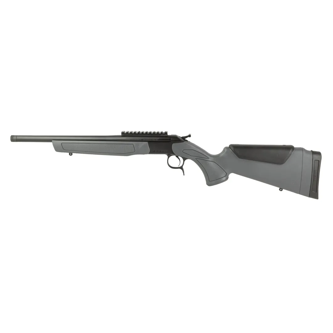 CVA Scout Gen 3 300 Blackout Single Shot Rifle 16.5" Threaded Barrel Black/Gray Synthetic Stock Webinar