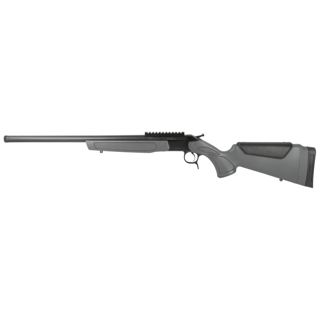 CVA Scout Gen 3 45-70 Gov Single Shot Rifle 22" Threaded Barrel Matte Black/Gray Synthetic Stock Webinar