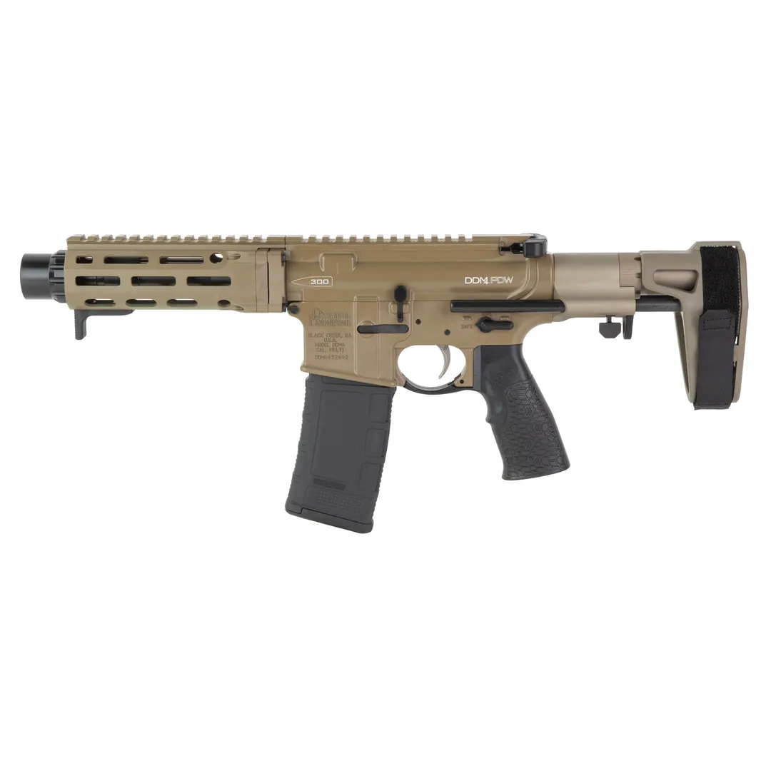Daniel Defense DDM4 PDW 7" 300 Blackout AR Pistol Flat Dark Earth 30rd Magpul Gen 3 Webinar
