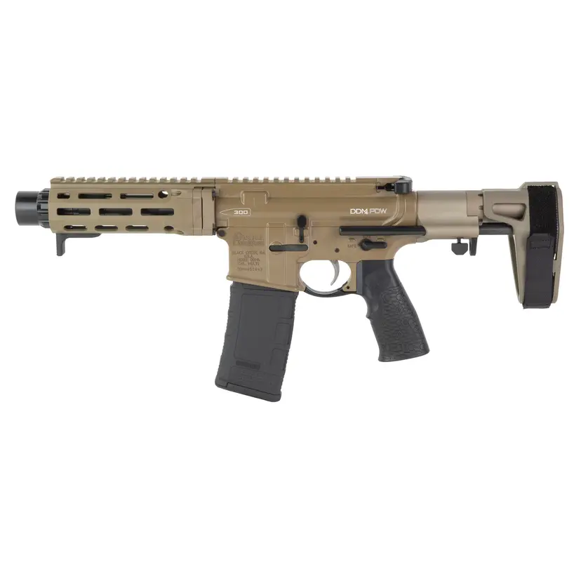 Daniel Defense DDM4 PDW 7" 300 Blackout AR Pistol Flat Dark Earth 30rd Magpul Gen 3 Webinar - 1