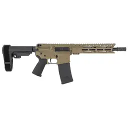 Diamondback Firearms DB15 Carbon AR Pistol 300 Blackout 10in Threaded Barrel FDE Cerakote SBA3 Brace 30rd Webinar - 2