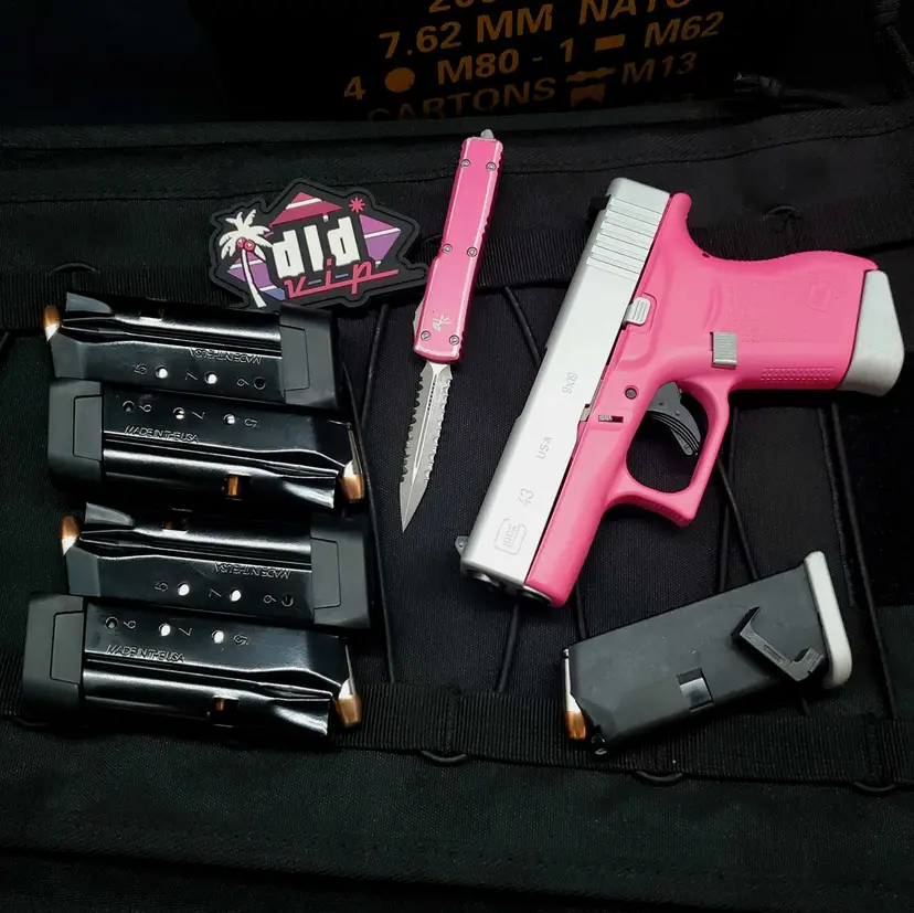 DLD VIP Glock 43 9mm Silver/Pink Cerakote Package Webinar - 1