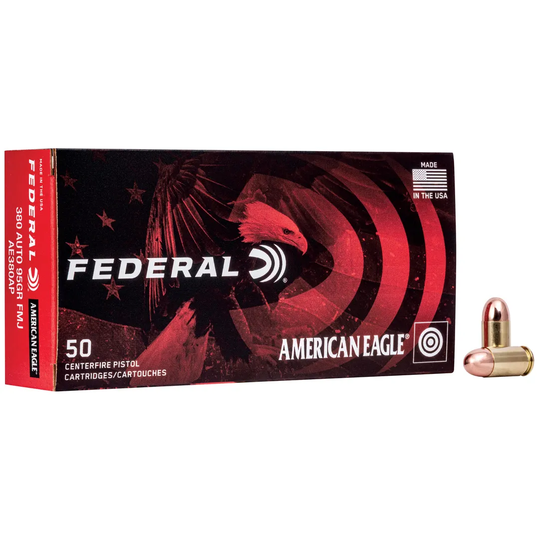 Federal American Eagle 380ACP 95 Grain FMJ 1000/ct Case Webinar