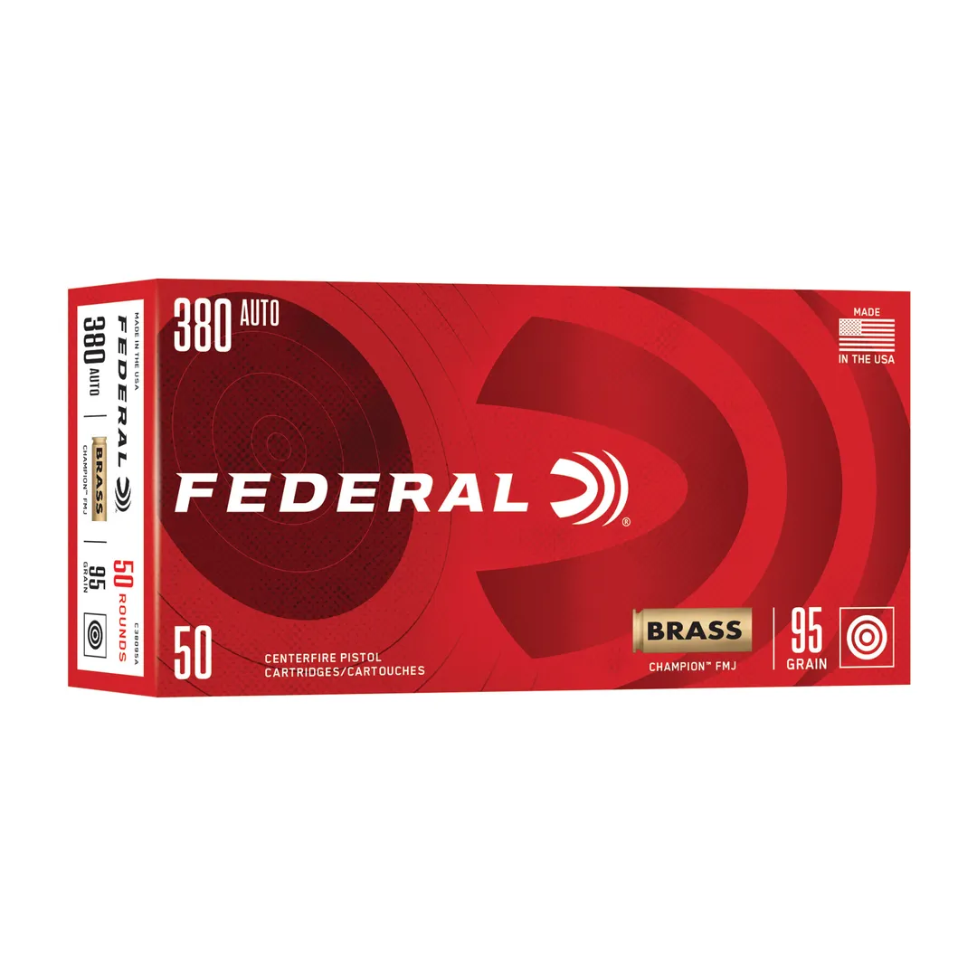 Federal Champion .380 Auto 95 Grain FMJ Ammo – 1000 Round Case Webinar