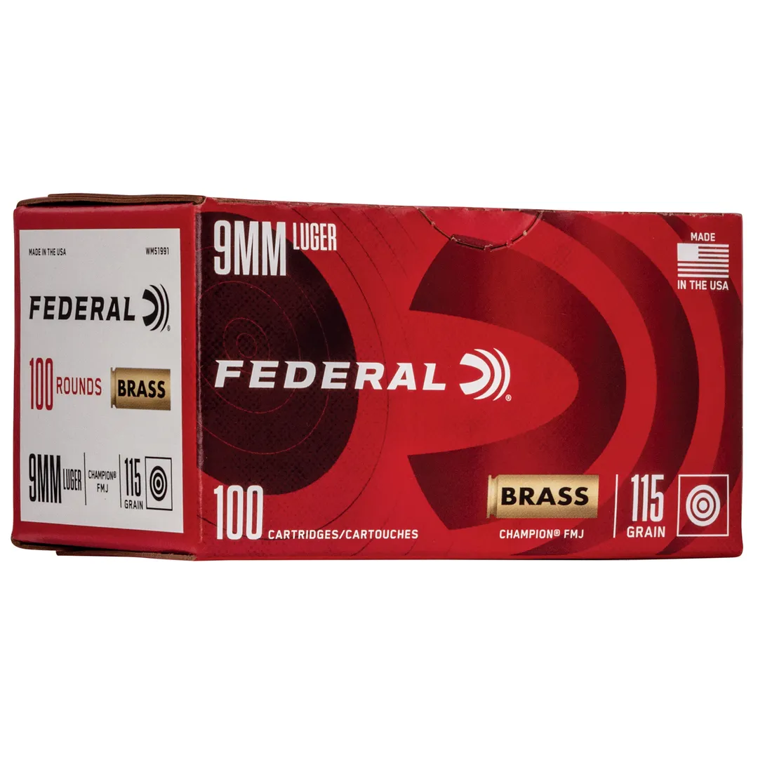 Federal Champion 9MM 115 Grain FMJ Ammunition – 1,000 Round Case Webinar