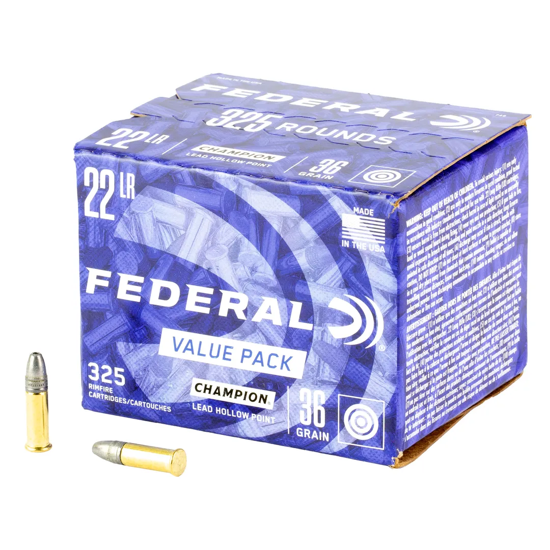 Federal Hollow Point 22LR 36 Grain 3250/ct Case Webinar