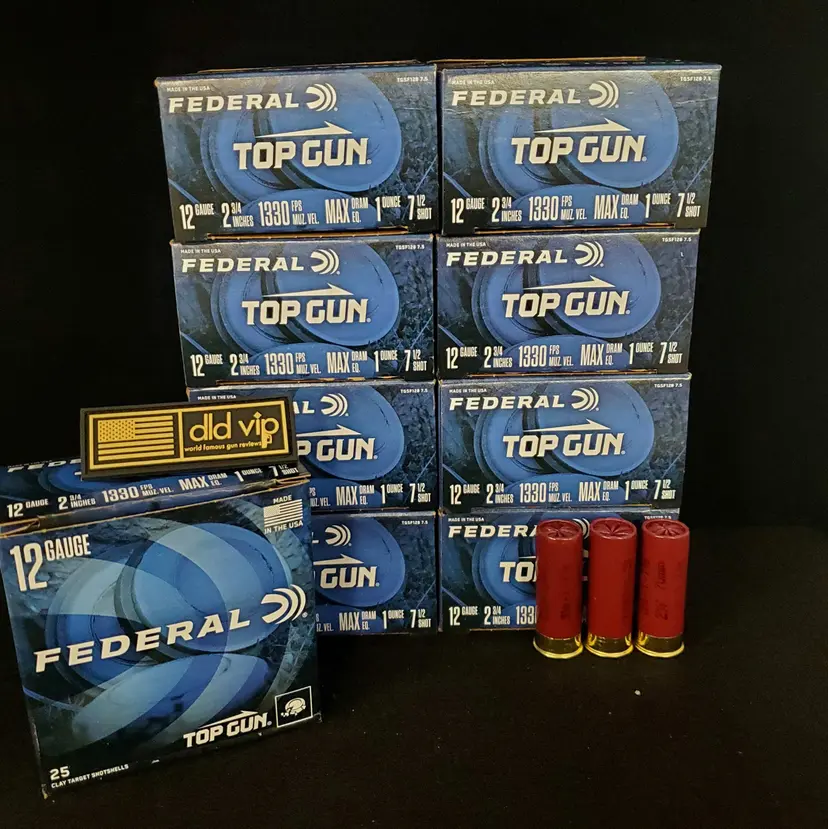 Federal Top Gun 12Ga 2.75" 1oz 7.5 Shot 250rd Case Webinar - 1
