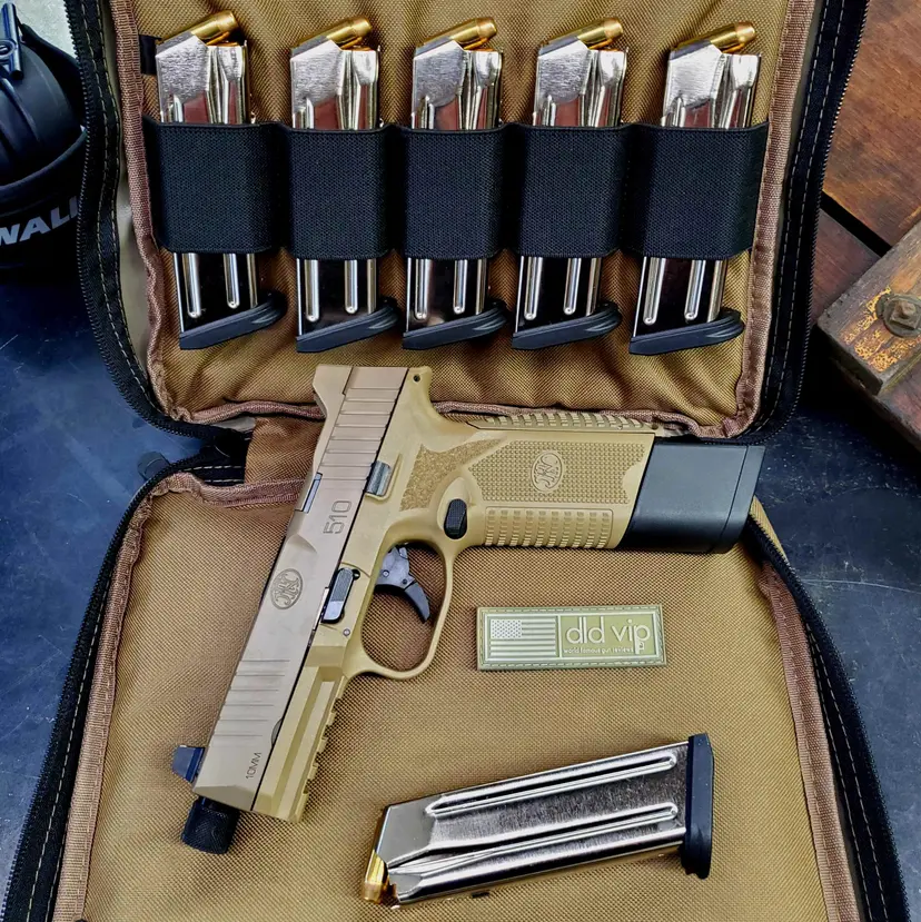FN 510F Tactical 10mm FDE w/ 5 Extra Mags Webinar - 1