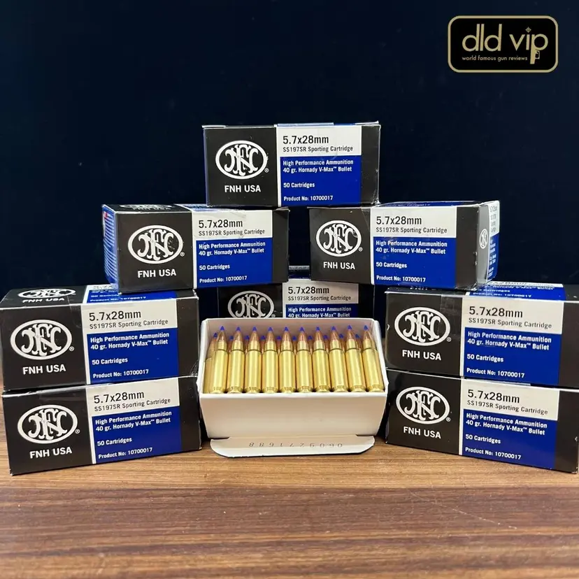 FN 5.7x28 SS197SR 40Gr Hornady V-MAX 500rd Box Webinar - 1