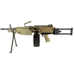 FN America M249S Para 5.56 NATO Semi-Auto Rifle 16.1in CHF Chrome-Lined Barrel FDE Belt-Fed Bipod Webinar - 1