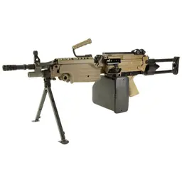 FN America M249S Para 5.56 NATO Semi-Auto Rifle 16.1in CHF Chrome-Lined Barrel FDE Belt-Fed Bipod Webinar - 3