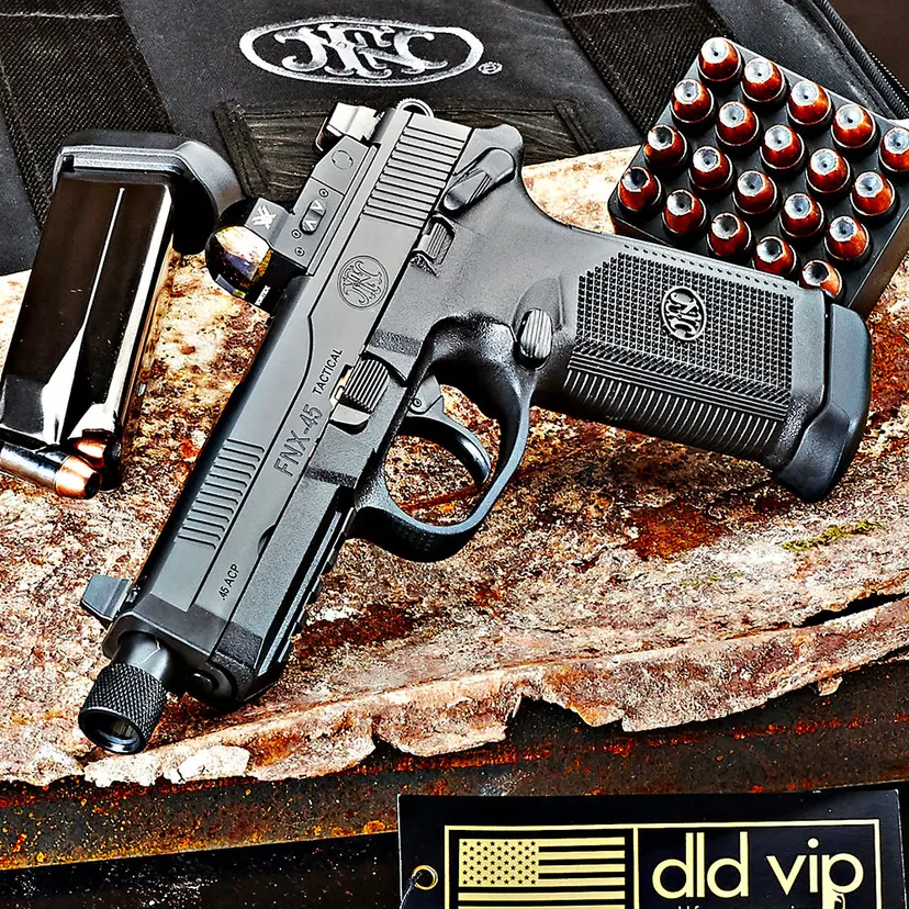 FN FNX-45T .45ACP w/ Tritium Sights & Vortex Viper 6 MOA 10rd Webinar - 1