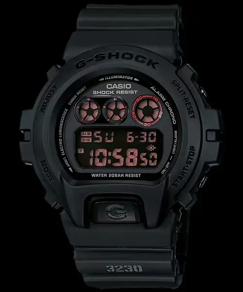G-Shock DW6900MS1CR Casio 6900 Series Sports Black Compatible w/ Casio Watches App Webinar - 1