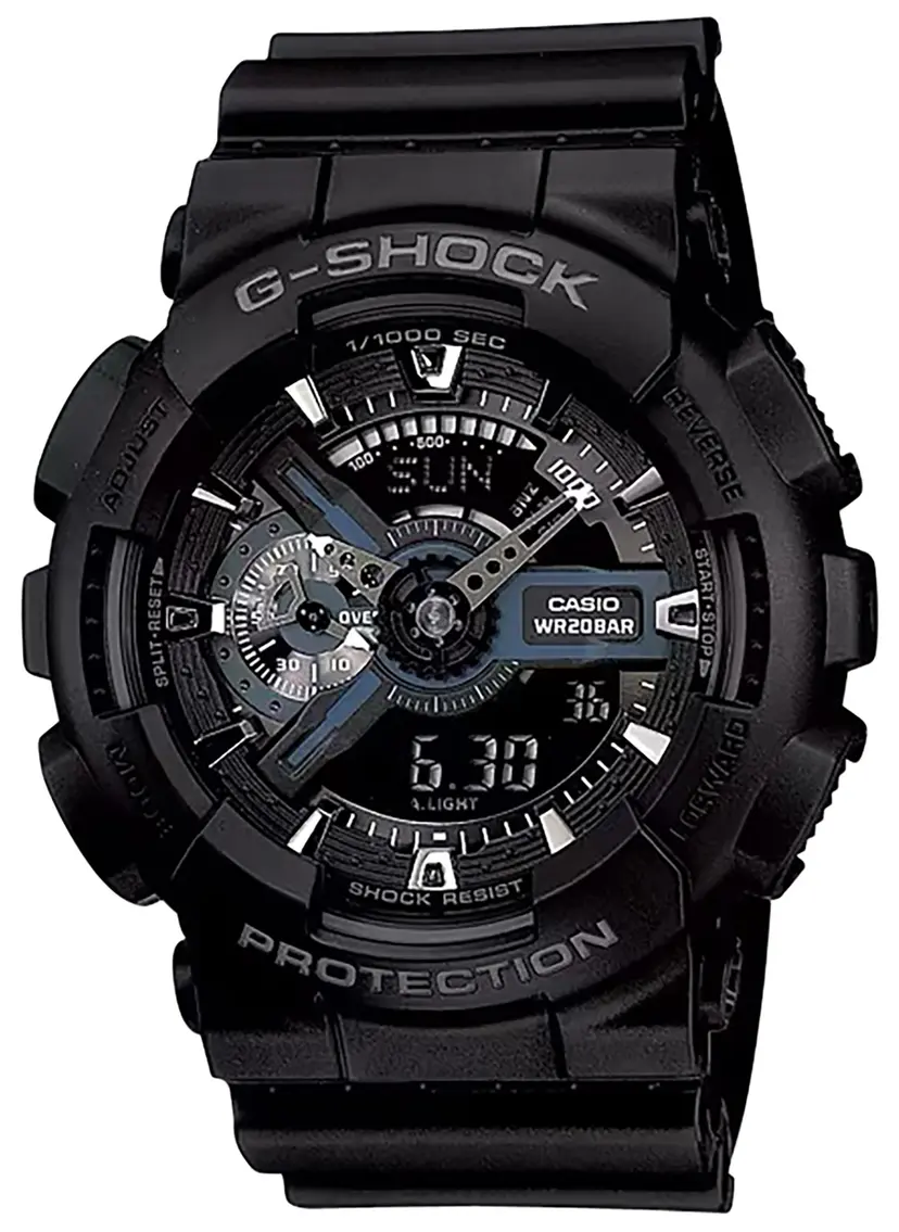 G-shock GA1101BCR G-Shock Tactical Black Stainless Steel Bezel 145-215mm Webinar - 1
