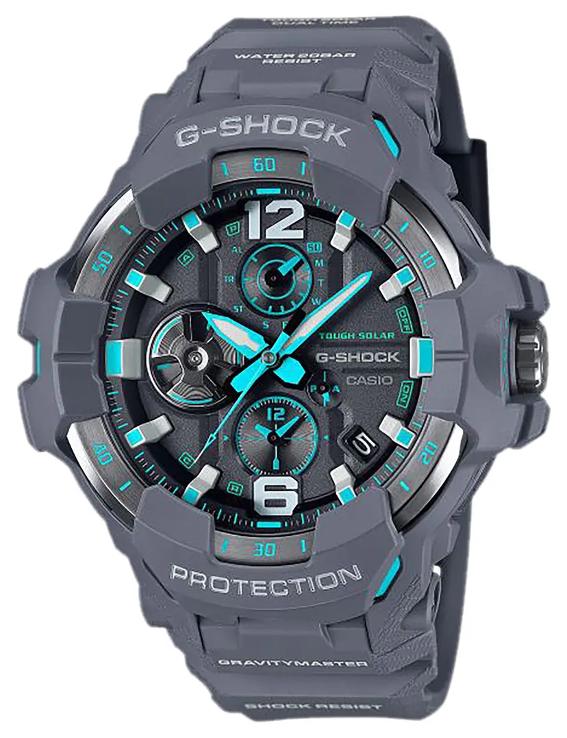 G-Shock GRB3008A2CR Gravity Master Gray/Blue Webinar - 1