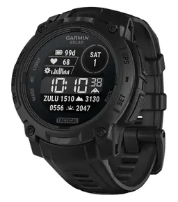 Garmin 0100293450 Instinct 3 Tactical Edition Black Band Sunlight-Visible/Transflective MIP Display Compatible w/ iPhone/Android Webinar - 1