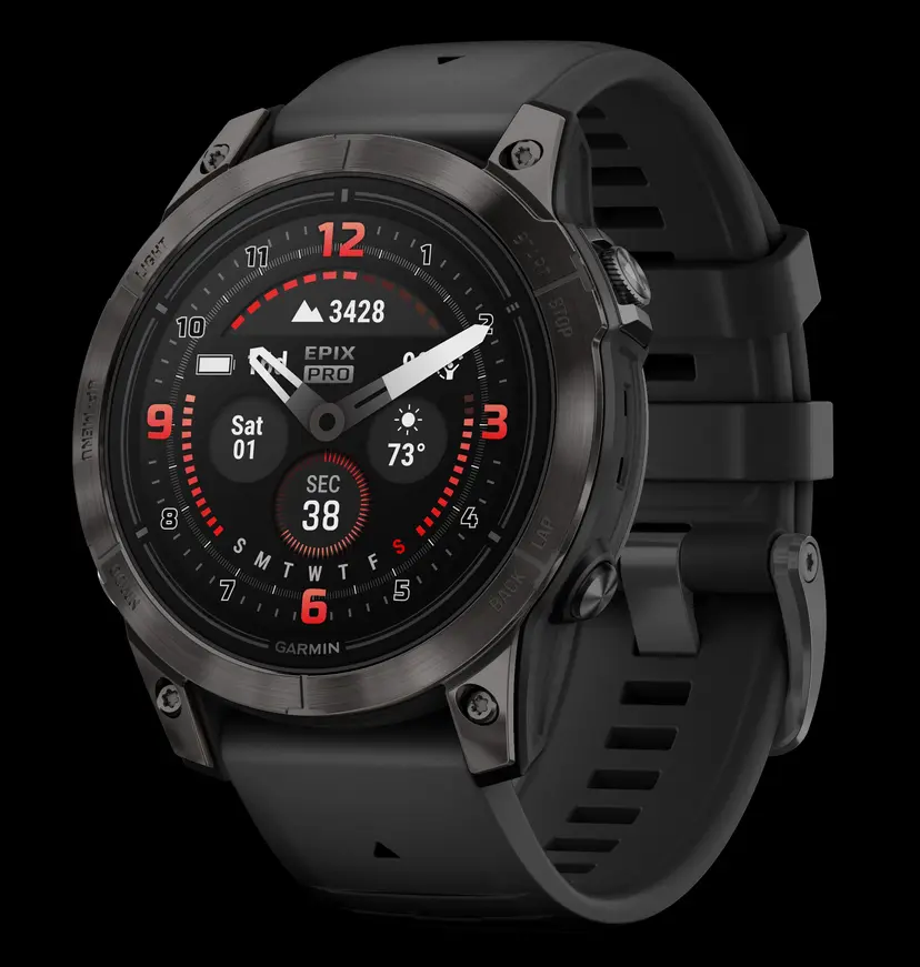 Garmin epix Pro Gen 2 Sapphire Edition GPS/Smart Features 32GB Memory, Black, Band Size 47mm, Compatible w/ iPhone/Android Webinar - 1