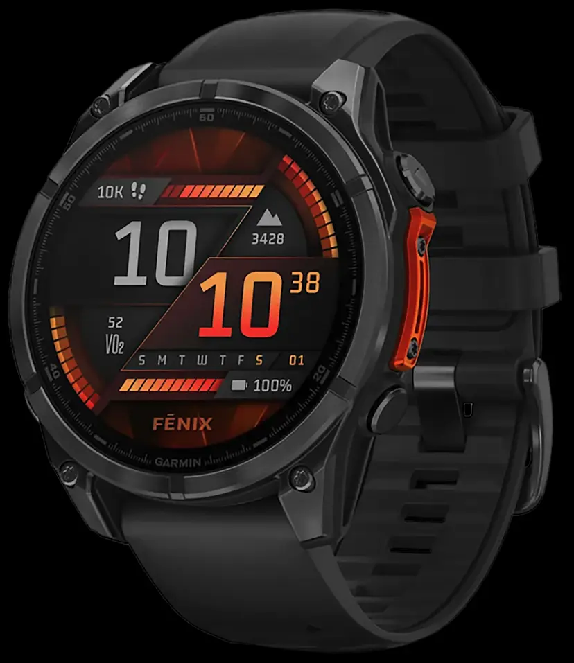 Garmin Fenix 8 AMOLED Edition Black/Pebble Gray Band AMOLED Display Compatible w/ iPhone/Android Webinar - 1
