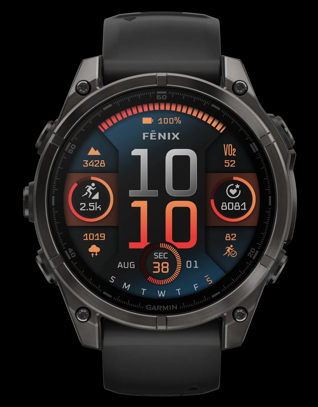 Garmin Fenix 8 GPS w/ Smart Features 32GB Memory Black/Pebble Grey AMOLED Webinar
