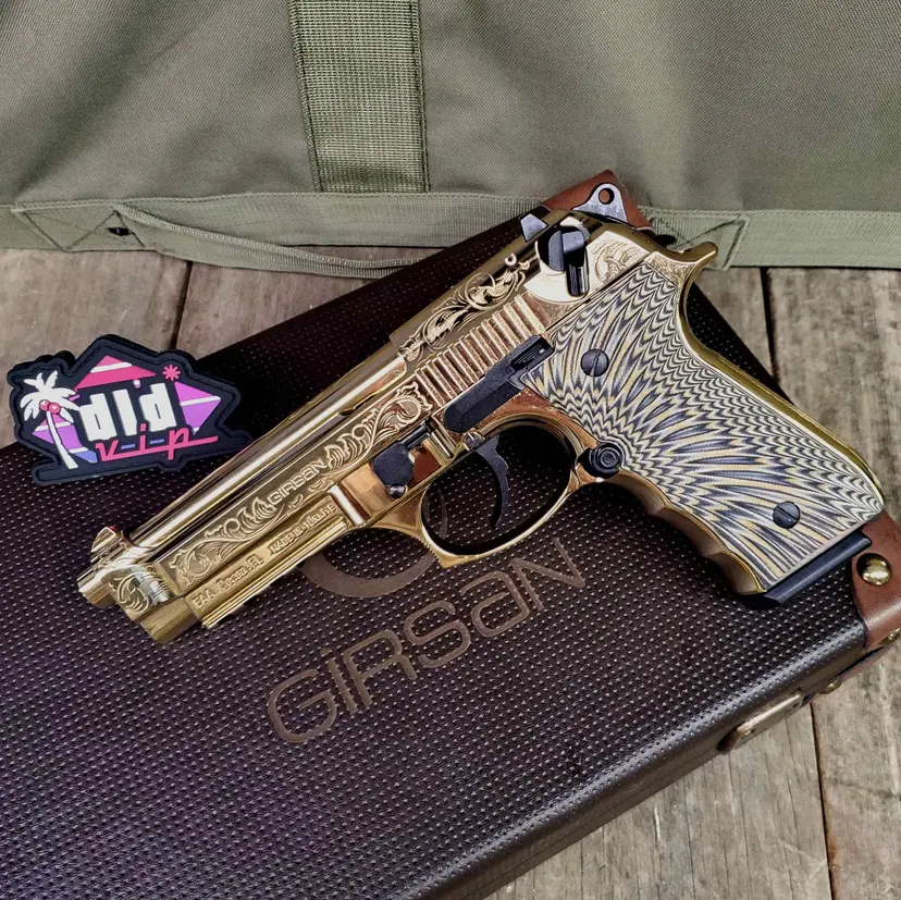 Girsan MC Regard 9mm Gold Engraved Webinar - 1