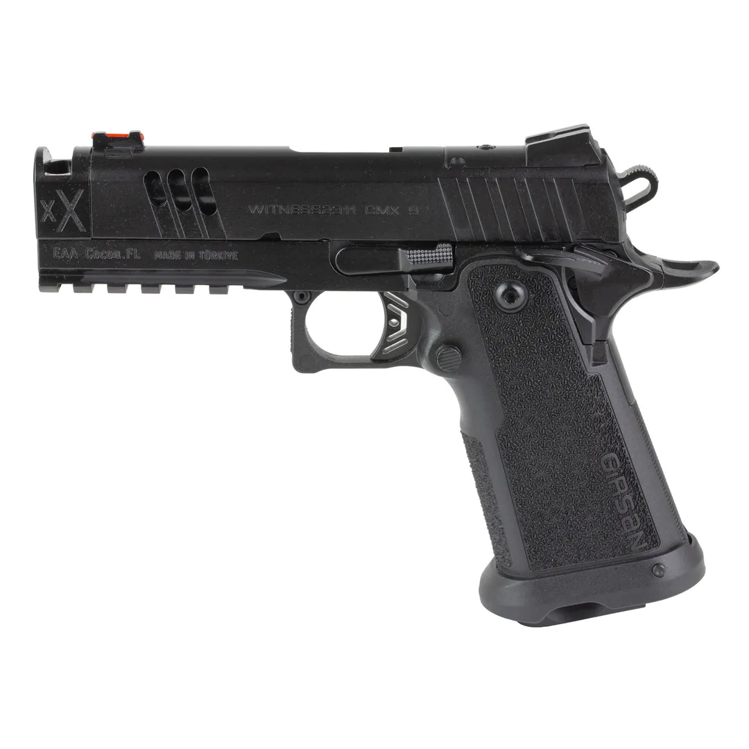 Girsan Witness 2311 CMXX 9mm Semi-Auto Pistol 4.25in Bull Barrel Integral Compensator Optics Ready 17rd Black Cerakote Webinar