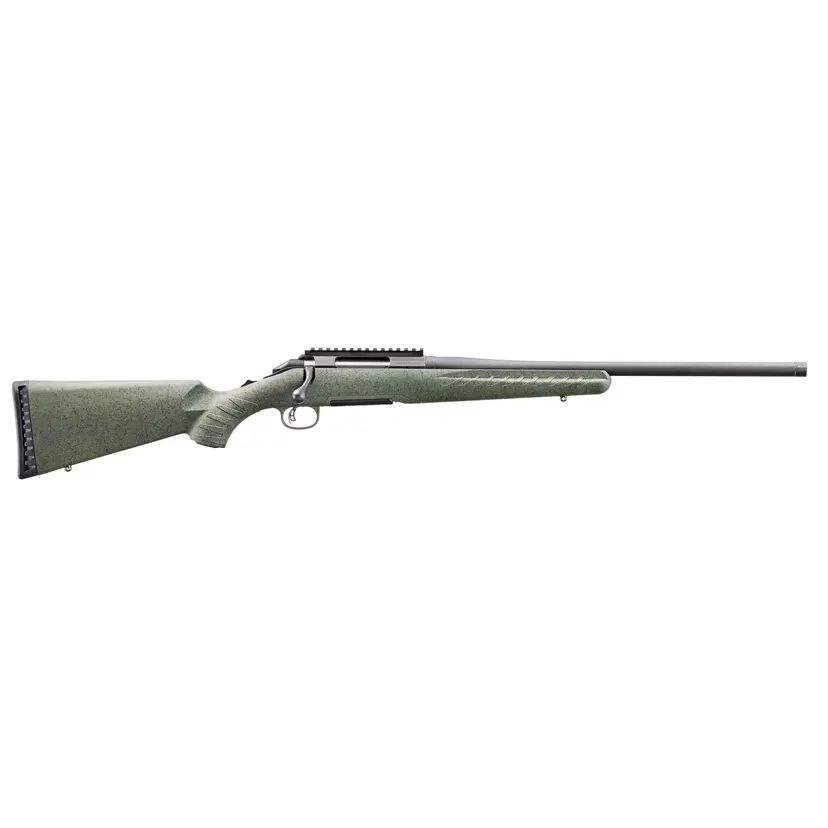 Glenfield Model A Bolt Action Rifle .308 Winchester 20in 1:10 Twist Threaded 5/8x24 Matte Black Moss Green Splatter Stock 4rd Webinar - 1