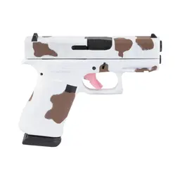 GLOCK 43X 9mm Skydas Cerakote Brown White Cow Print 15rd Webinar - 2
