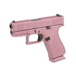 GLOCK 43X 9mm Sub-Compact Striker-Fired Pistol 3.41in Barrel Plush Pink Cerakote 15+1 2 Mags Webinar - 3