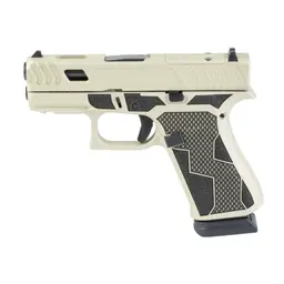GLOCK 43X 9mm Sub-Compact Striker-Fired Pistol 3.41in Ported Barrel 15+1 Banshee Two-Tone Black/Tan Cerakote 2 Mags Webinar - 1