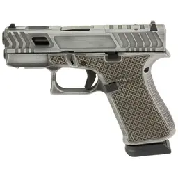 GLOCK 43X Hoth 9mm Sub-Compact Pistol 3.41in Barrel, Distressed Grey Cerakote, Greasy Cut Slide, Laser Stippled Grip, 15+1, 2 Mags Webinar - 1