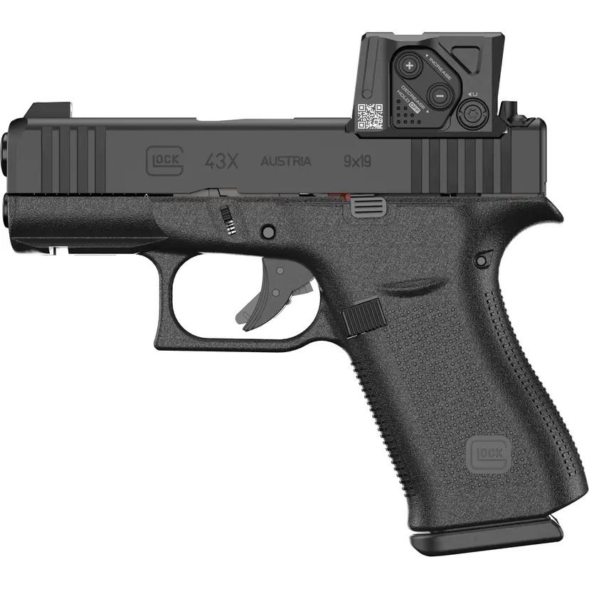 GLOCK 43X MOS 9mm Striker-Fired Subcompact Pistol 3.41in Black nDLC, 15+1, Aimpoint COA Optic, 2 Mags Webinar - 1