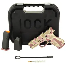 GLOCK 43X MOS 9mm Sub-Compact Pistol 3.41in Barrel 10+1 Optics Ready Pink Frog Camo Cerakote Webinar - 3
